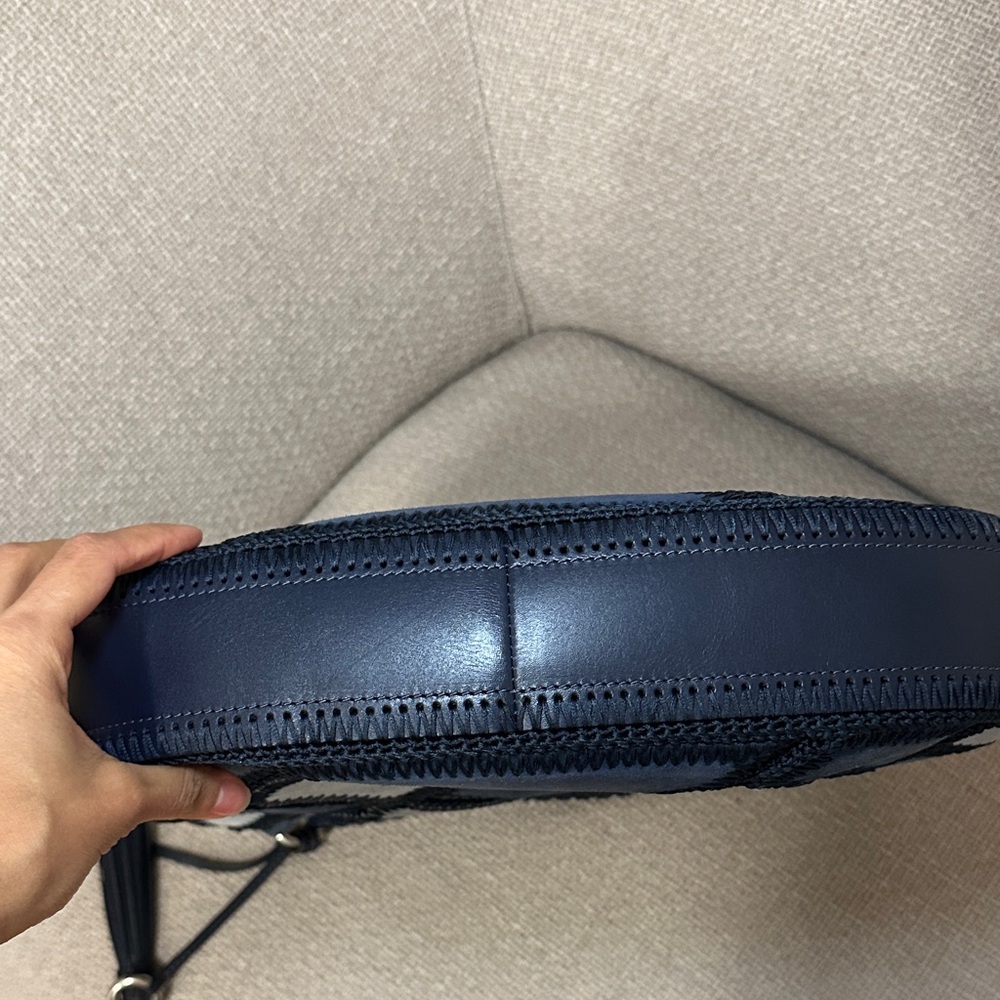 RARE MICHAEL KORS Patchwork Hobo Bag - Blue and Black - Picture 2 of 5